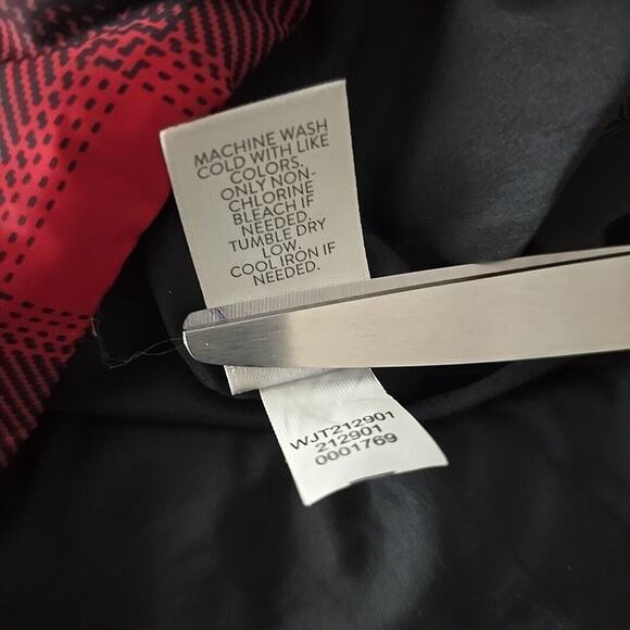 J Jill Down Puffer Cream Red Vest Side Zip‎ Tunic Lot of 2 Large Preppy Outdoor - Picture 12 of 12